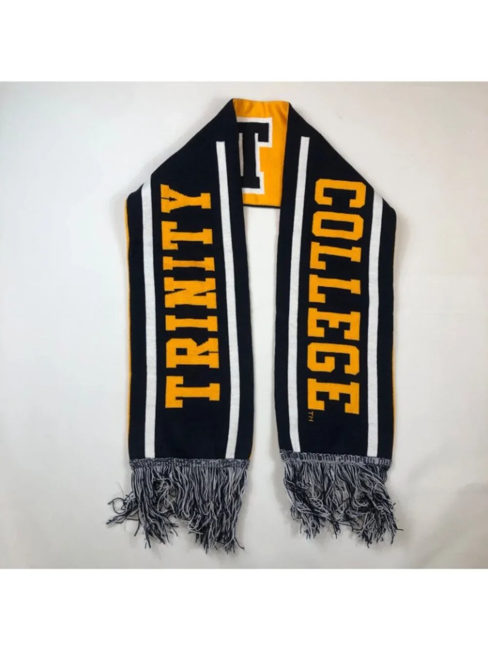 Trinity College Bantams Knit Acrylic Scarf Hartford Connecticut